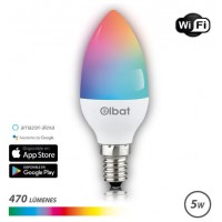 Bombilla LED Smart WiFi Vela C37 E14 5W 470LM RGB (Espera 2 dias) en Huesoi
