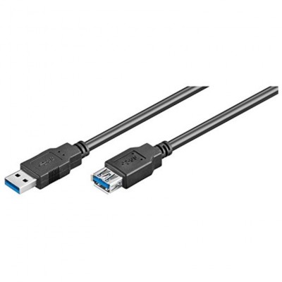 CABLE ALARGADOR USB 3.2 EWENT USB-A MACHO USB-A HEMBRA 1m NEGRO en Huesoi CABLE ALARGADOR USB 3.2 EWENT USB-A MACHO USB-A HEMBRA 1m NEGRO en Huesoi