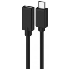 CABLE ALARGADOR USB 2.0 EWENT USB-C MACHO USB-C HEMBRA 1,8m NEGRO en Huesoi
