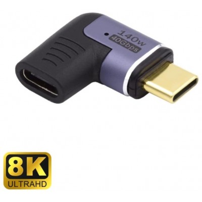 ADAPTADOR USB-C EWENT MACHO-HEMBRA MAGNETICO PD140W PURPURA en Huesoi