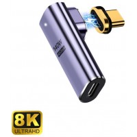 ADAPTADOR USB-C EWENT MACHO-HEMBRA MAGNETICO PD100W PURPURA en Huesoi
