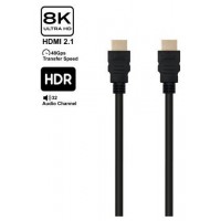 EWENT ULTRA HIGH SPEED HDMI 2.1 CABLE WITH ETHERNET, BLACK, M/M 8,0M, 8K@60HZ, HDR (Espera 4 dias) en Huesoi