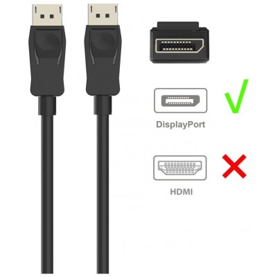 CABLE DISPLAYPORT EWENT EC1411 DP/M-DP/M V1.2 2M NEGRO (Espera 4 dias) en Huesoi