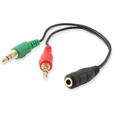Ewent Cable Audio Jack 3,5/H-2 Jack 3,5/M - 0,15mt en Huesoi