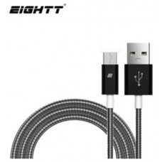 Eightt - Cable USB a MicroUSB 1.0M - Trenzado de Nylon en Huesoi