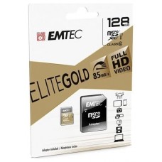 MEMORIA SD MICRO 128GB EMTEC ELITE GOLD 85MB/S SD + en Huesoi