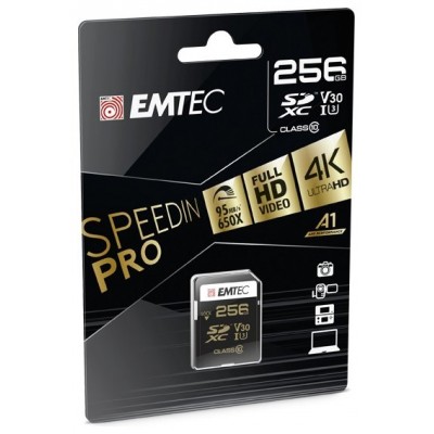 MEMORIA SD MICRO 256GB EMTEC SPEEDIN PRO 95MB/S SD + en Huesoi