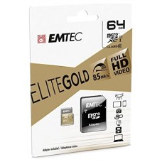 MEMORIA SD MICRO 64GB EMTEC ELITE GOLD 85MB/S SD + en Huesoi