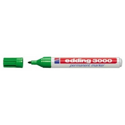 MARCADOR PERMANENTE PUNTA REDONDA 1.5-3MM 3000 VERDE EDDING 3000-04 (MIN10) (Espera 4 dias) en Huesoi