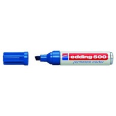 MARCADOR PERMANENTE PUNTA BISELADA 2-7MM 500 AZUL EDDING 500-03 (MIN10) (Espera 4 dias) en Huesoi