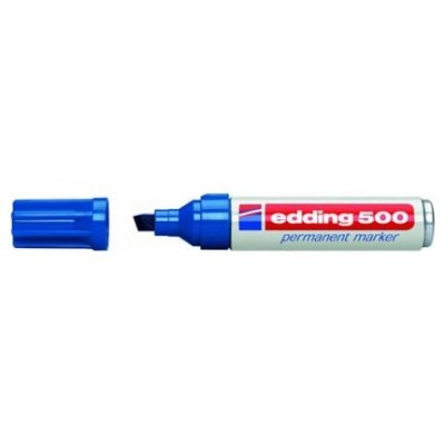 MARCADOR PERMANENTE PUNTA BISELADA 2-7MM 500 AZUL EDDING 500-03 (MIN10) (Espera 4 dias) en Huesoi
