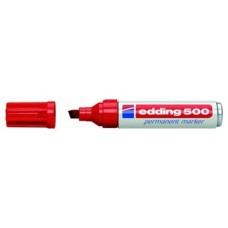 MARCADOR PERMANENTE PUNTA BISELADA 2-7MM 500 ROJO EDDING 500-02 (MIN10) (Espera 4 dias) en Huesoi