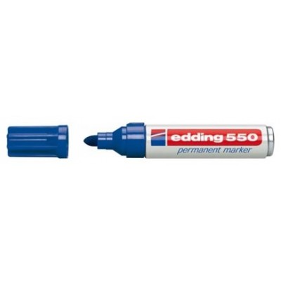 MARCADOR PERMANENTE PUNTA REDONDA 3-4MM 550 AZUL EDDING 550-03 (MIN10) (Espera 4 dias) en Huesoi