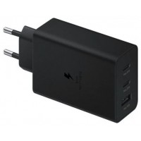 CARGADOR TRIO SAMSUNG 2XUSB-C 1XUSB-A 65W NEGRO SIN CABLE EP-T6530NBEGEU en Huesoi