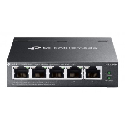 SWITCH GESTIONABLE TP-LINK ES205GP OMADA 5P 5x1Gb RJ45 en Huesoi