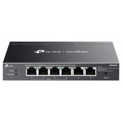 TP-LINK ES206GP Omada 6-Port Gigabit Easy Managed Switch with 4-Port PoE+ (Espera 4 dias) en Huesoi