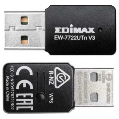 ADAPTADOR RED EDIMAX EW-7722UTNV3 USB2.0 (Espera 4 dias) en Huesoi