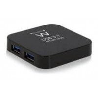Ewent EW1134 hub de interfaz USB 3.2 Gen 2 (3.1 Gen 2) Type-A 5000 Mbit/s Negro (Espera 4 dias) en Huesoi