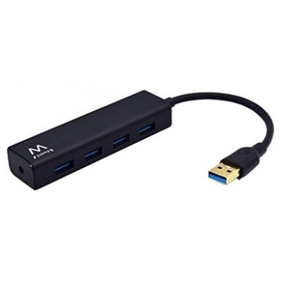 Ewent EW1136 hub de interfaz USB 3.2 Gen 1 (3.1 Gen 1) Type-A 480 Mbit/s Negro (Espera 4 dias) en Huesoi