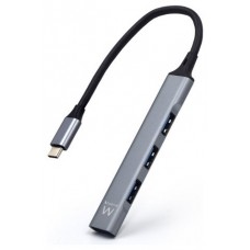 HUB EWENT USB3.2 GEN 1 USB-C 1 PUERTO USB 3.2 GEN1 + 3 PUERTOS USB 2.0 en Huesoi