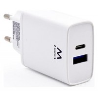 EWENT Cargador rapido Q3 20w Usb-C y Usb-A en Huesoi