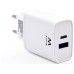 EWENT Cargador rapido Q3 20w Usb-C y Usb-A en Huesoi