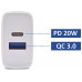 EWENT Cargador rapido Q3 20w Usb-C y Usb-A en Huesoi