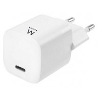 CARGADOR EWENT NANO USB-C AC PD 1 PUERTO (33 W) BLANCO en Huesoi