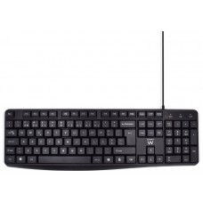 TECLADO USB EWENT QUERTY PORTUGUES ESCRITURA SILENCIOSA en Huesoi