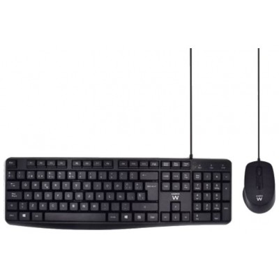 Ewent EW3006 kit teclado+ raton escrit. silenciosa en Huesoi