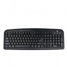 TECLADO MULTIMEDIA EWENT NEGRO CON DISEÑO PT (USB). en Huesoi