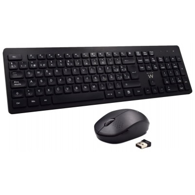 Ewent Teclado+Ratón Inalámbrico EW3256 Negro en Huesoi