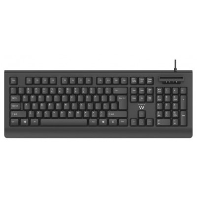 TECLADO EWENT EW3286 USB CON LECTOR DNI NEGRO (Espera 4 dias) en Huesoi