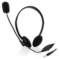 AURICULARES C/MICROFONO EWENT EW3567 C/VOLUMEN NEGRO (Espera 4 dias) en Huesoi