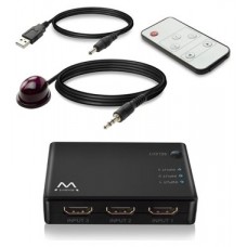 EWENT EW3730 Switch HDMI 4K 3x1con mando distancia en Huesoi