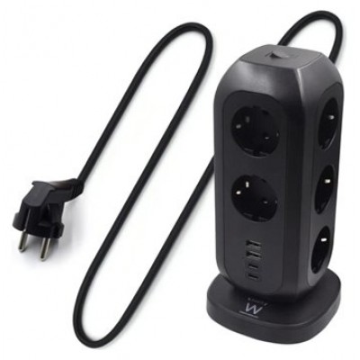 EWENT REGLETA 11 TOMAS CON CARGA 2X USB Y 2X USB-C en Huesoi
