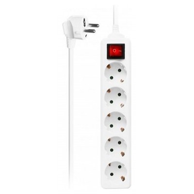 EWENT EW3916  Regleta 5 Tomas / 1 interruptor 1.5m en Huesoi