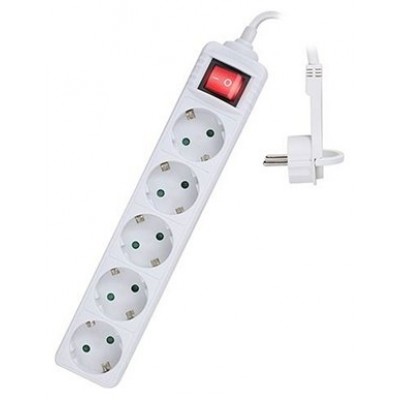 EWENT EW3955  Regleta 5 Tomas / 1 interruptor 1.5m en Huesoi