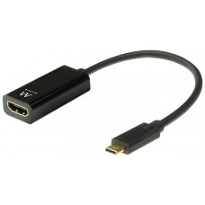 Ewent EW9823 adaptador de cable de vídeo 0,15 m USB Tipo C HDMI tipo A (Estándar) Negro (Espera 4 dias) en Huesoi