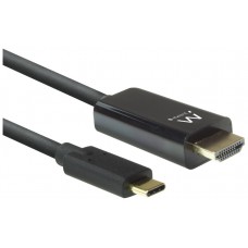 Ewent EW9824 adaptador de cable de vídeo 2 m USB Tipo C HDMI tipo A (Estándar) Negro (Espera 4 dias) en Huesoi