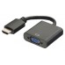 CABLE CONVERTIDOR EWENT HDMI MACHO - VGA HEMBRA CON AUDIO 0,15 METROS en Huesoi
