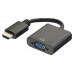 CABLE EWENT CONVERTIDOR HDMI MACHO - VGA HEMBRA CON AUDIO 0,15 METROS en Huesoi
