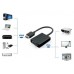 CABLE EWENT CONVERTIDOR HDMI MACHO - VGA HEMBRA CON AUDIO 0,15 METROS en Huesoi