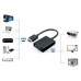 CABLE CONVERTIDOR EWENT HDMI MACHO - VGA HEMBRA CON AUDIO 0,15 METROS en Huesoi