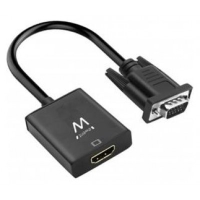 CABLE CONVERTIDOR EWENT VGA MACHO - HDMI HEMBRA CON AUDIO 0,20 METROS en Huesoi