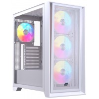 CAJA ATX SEMITORRE EINAREX P600 RGB 4 FANS BLANCA en Huesoi