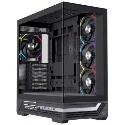 CAJA ATX SEMITORRE EINAREX S800 RGB 4 FANS NEGRA en Huesoi