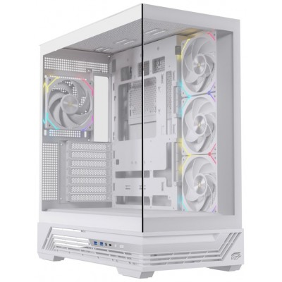 CAJA ATX SEMITORRE EINAREX S800 RGB 4 FANS BLANCA en Huesoi