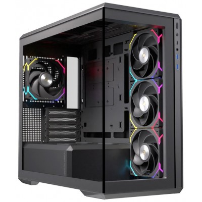 CAJA MICRO-ATX SEMITORRE EINAREX ZM800 RGB 4 FANS en Huesoi