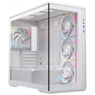 CAJA MICRO-ATX SEMITORRE EINAREX ZM800 RGB 4 FANS en Huesoi